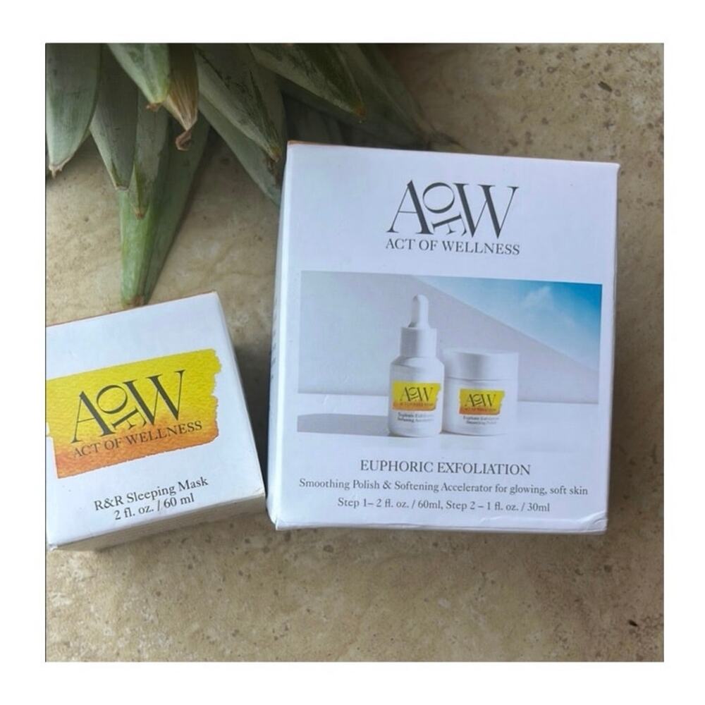 Act of Wellness Exfoliation Set and Sleep Mask PC